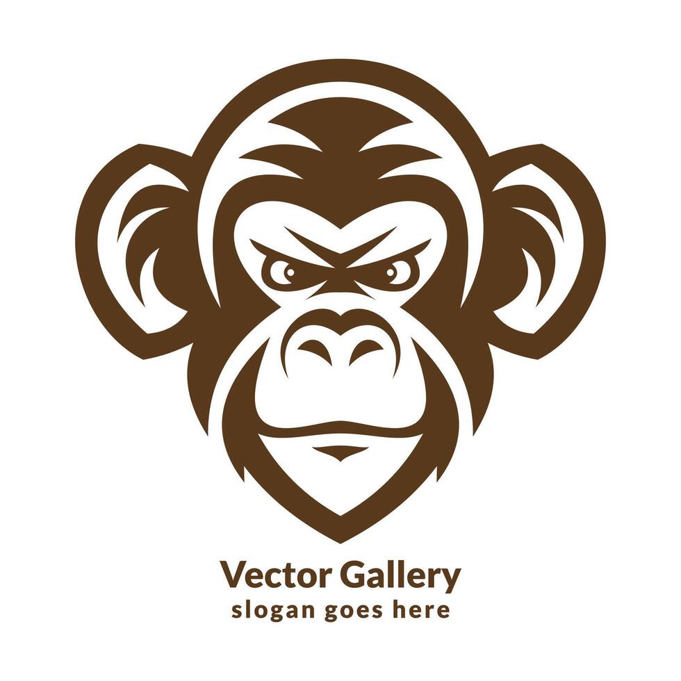 Vector monkey logo design