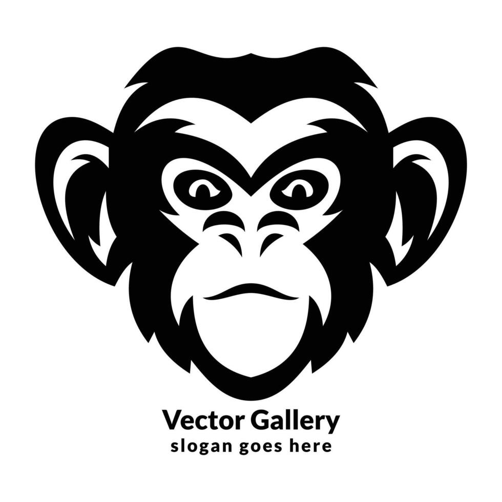Vector monkey logo design