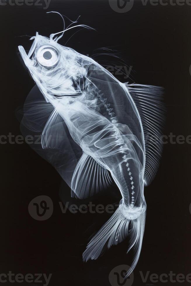 AI generated Xray of a Fish photo