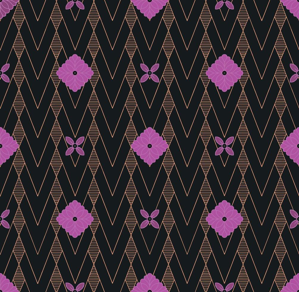 Floral Fantasy Weaves Textile Harmony. vector