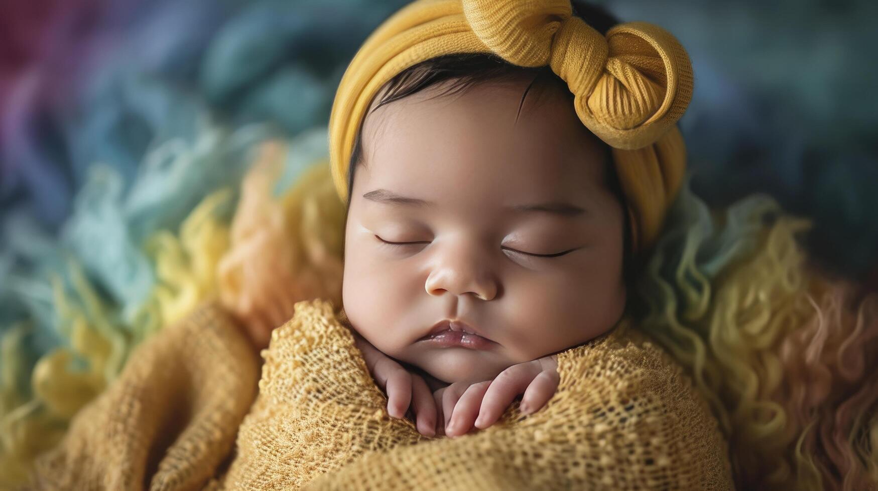 AI generated latio american baby photo