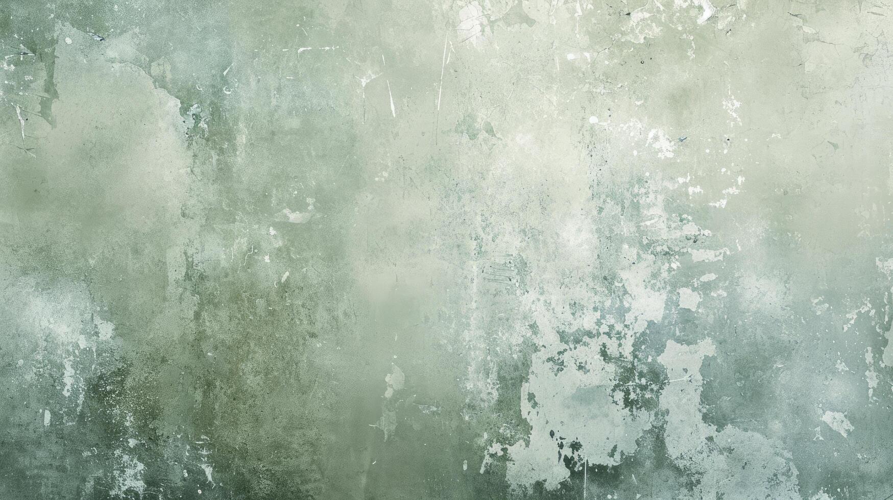 AI generated A Grunge Pale Sage Green Background, Elegantly Distressed for a Touch of Vintage Charm photo