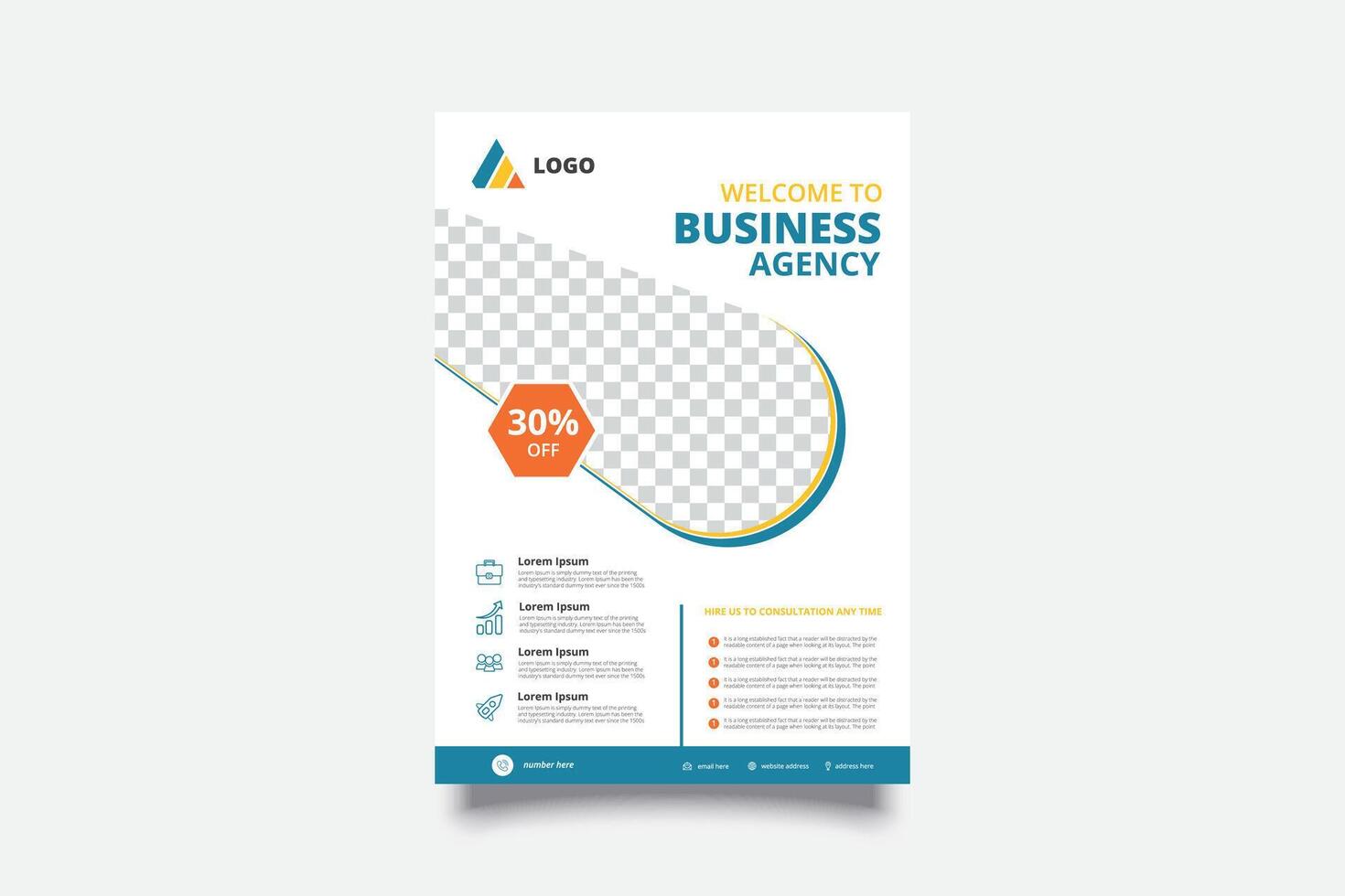 Business Flyer Template Free Vector