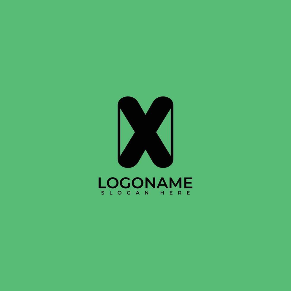 New Modern Minimalist  letter X logo For Business, Initial Based  X Icon vector