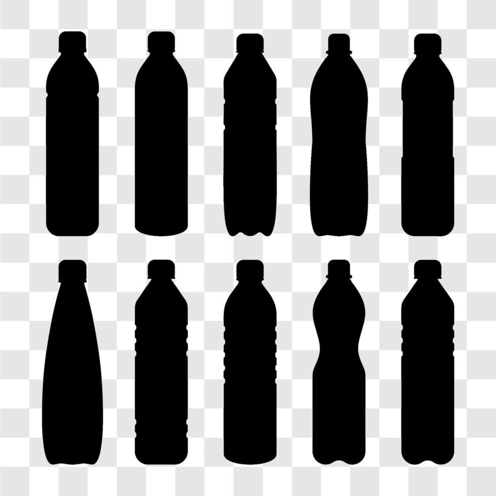 drinking bottles and mineral water vector