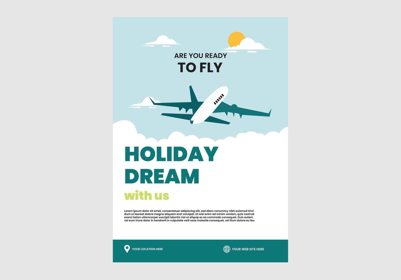 viaje y Excursiones aventuras póster modelo vector