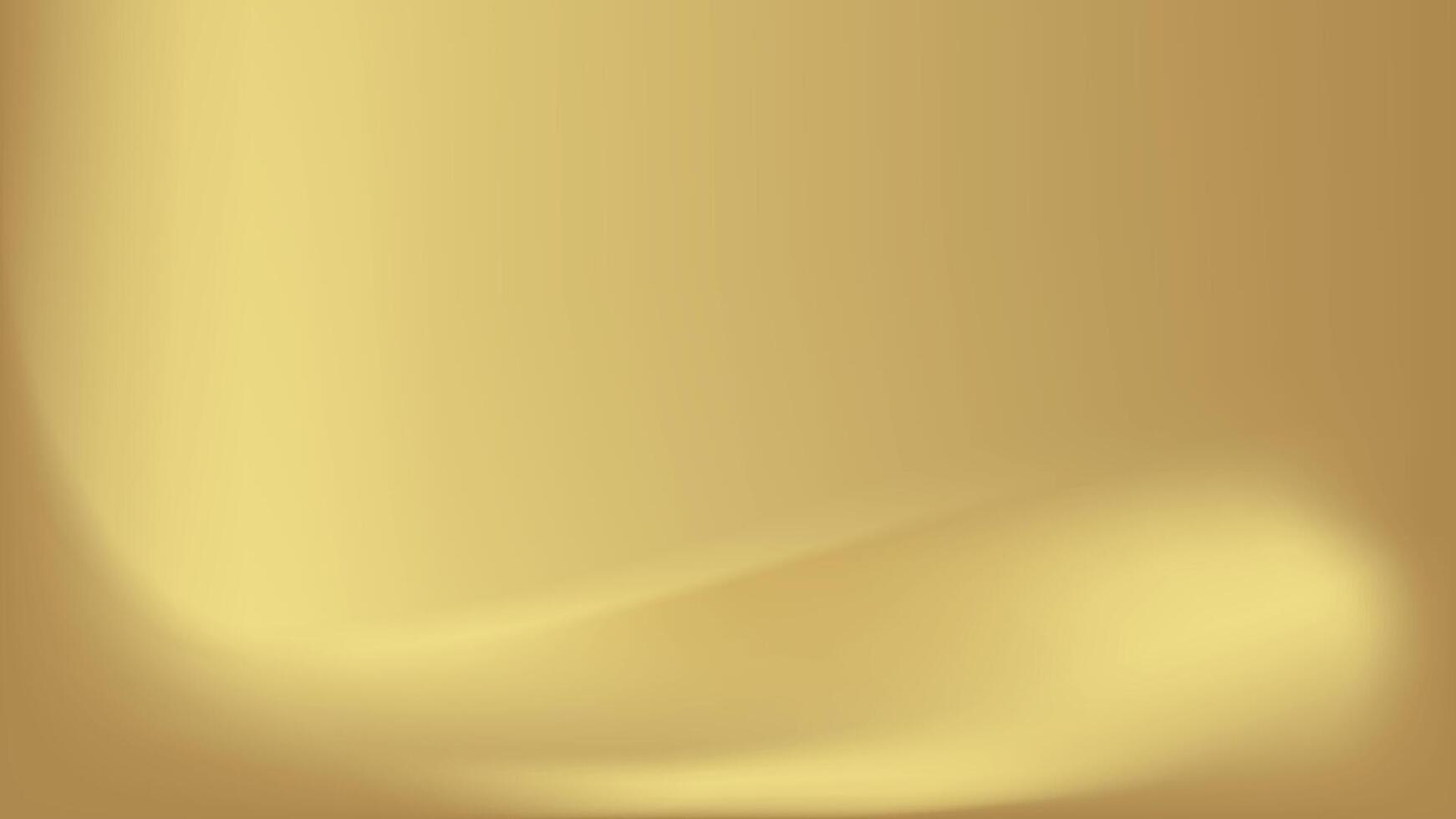 Gold abstract blurred gradient background. Vector illustration.