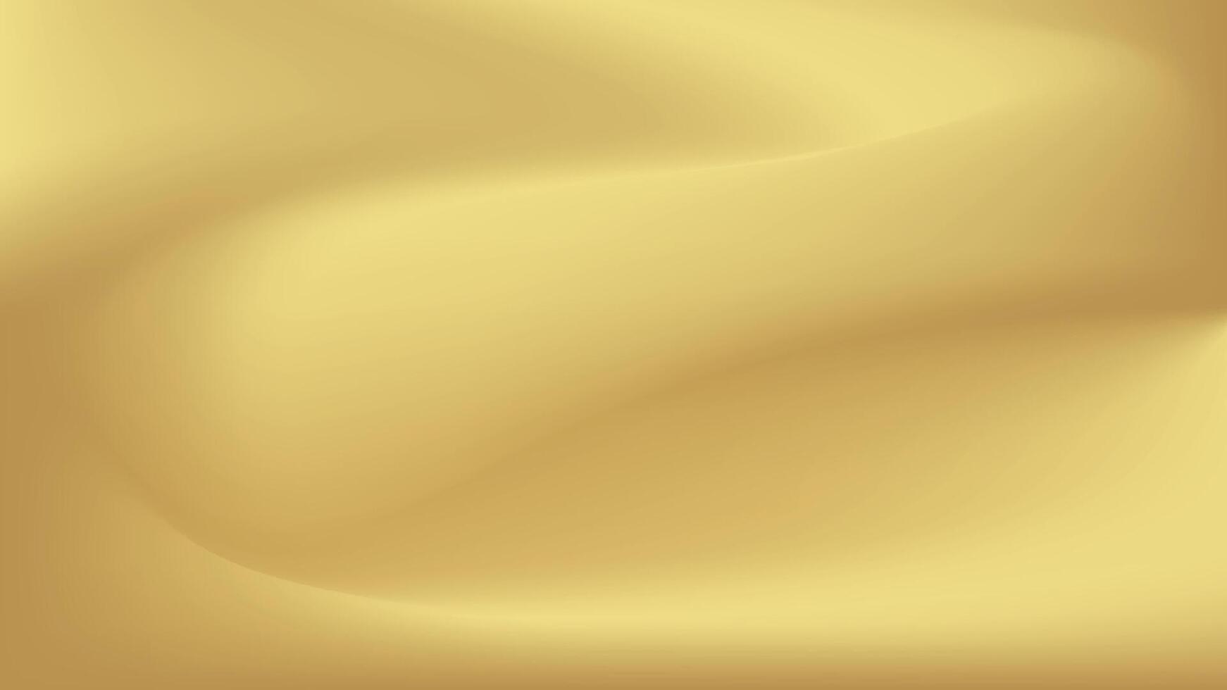 Gold abstract blurred gradient background. Vector illustration.