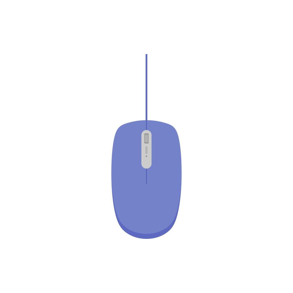 Computer Mouse flat design vector illustration. PC Mouse icon vector isolated illustration. Icon computer mouse web. Modern computer mouse, flat icon design