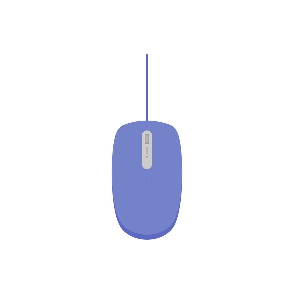 Computer Mouse flat design vector illustration. PC Mouse icon vector isolated illustration. Icon computer mouse web. Modern computer mouse, flat icon design