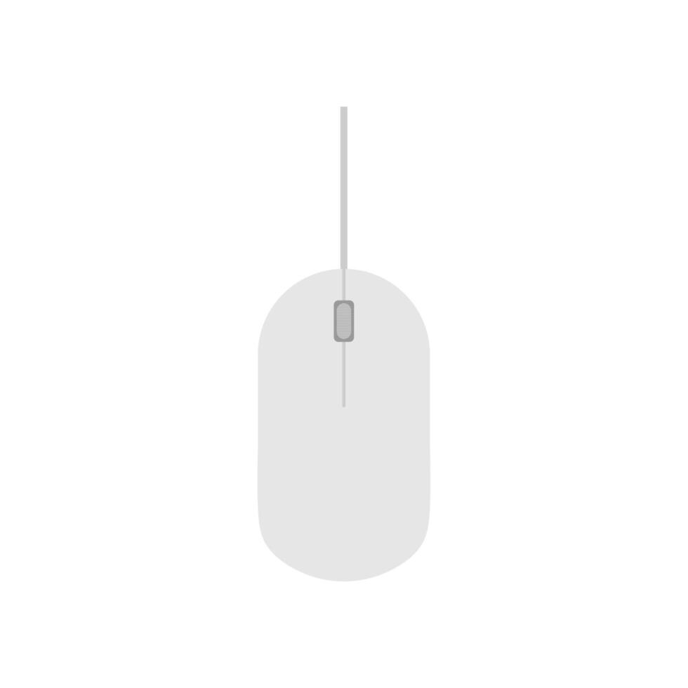Computer Mouse flat design vector illustration. PC Mouse icon vector isolated illustration. Icon computer mouse web. Modern computer mouse, flat icon design