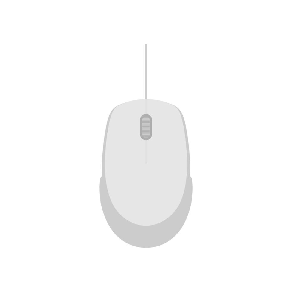 Computer Mouse flat design vector illustration. PC Mouse icon vector isolated illustration. Icon computer mouse web. Modern computer mouse, flat icon design