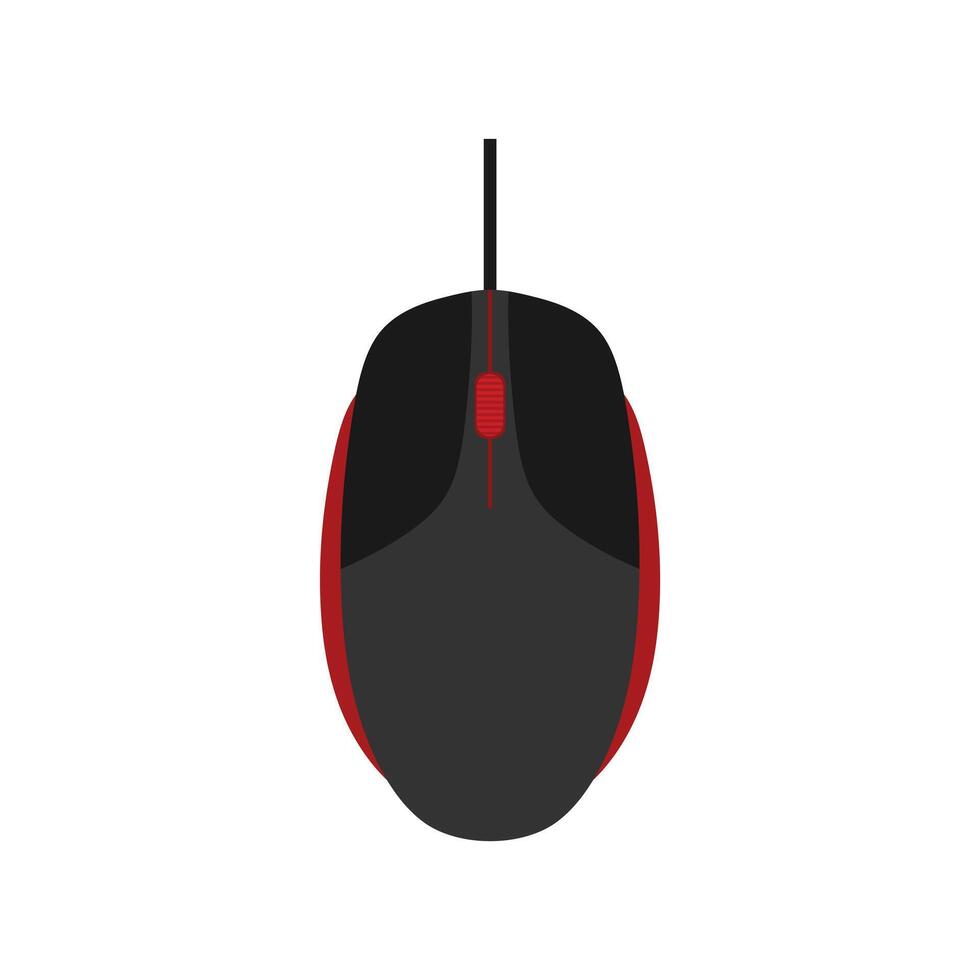 Computer Mouse flat design vector illustration. PC Mouse icon vector isolated illustration. Icon computer mouse web. Modern computer mouse, flat icon design