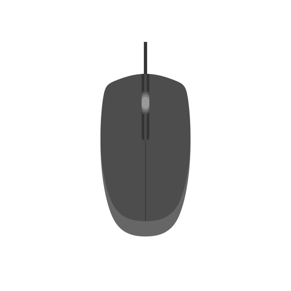 Computer Mouse flat design vector illustration. PC Mouse icon vector isolated illustration. Icon computer mouse web. Modern computer mouse, flat icon design