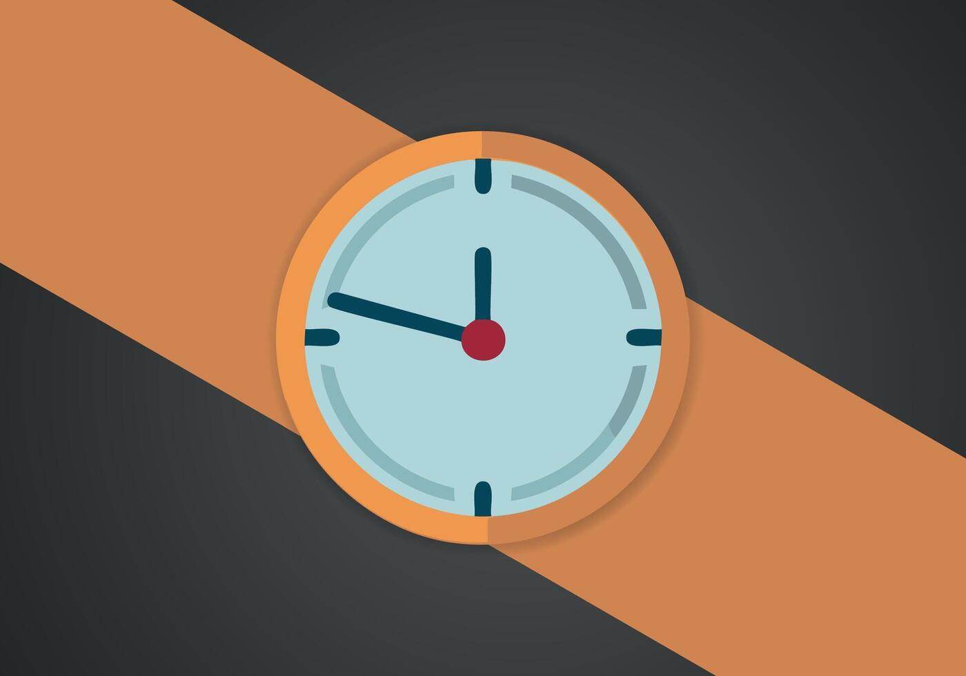 sencillo minimalista reloj símbolo icono. vector imagen.