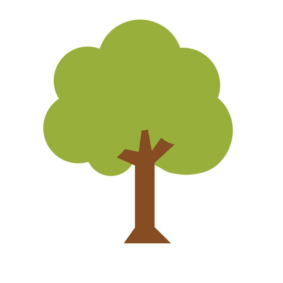 icono de árbol simple vector