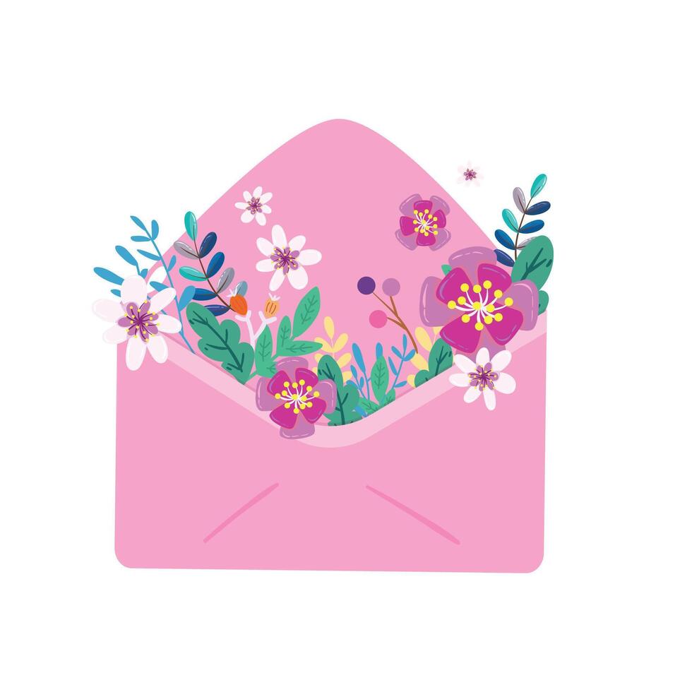 floral saludo tarjeta vector ilustración, especial regalo para De las mujeres día