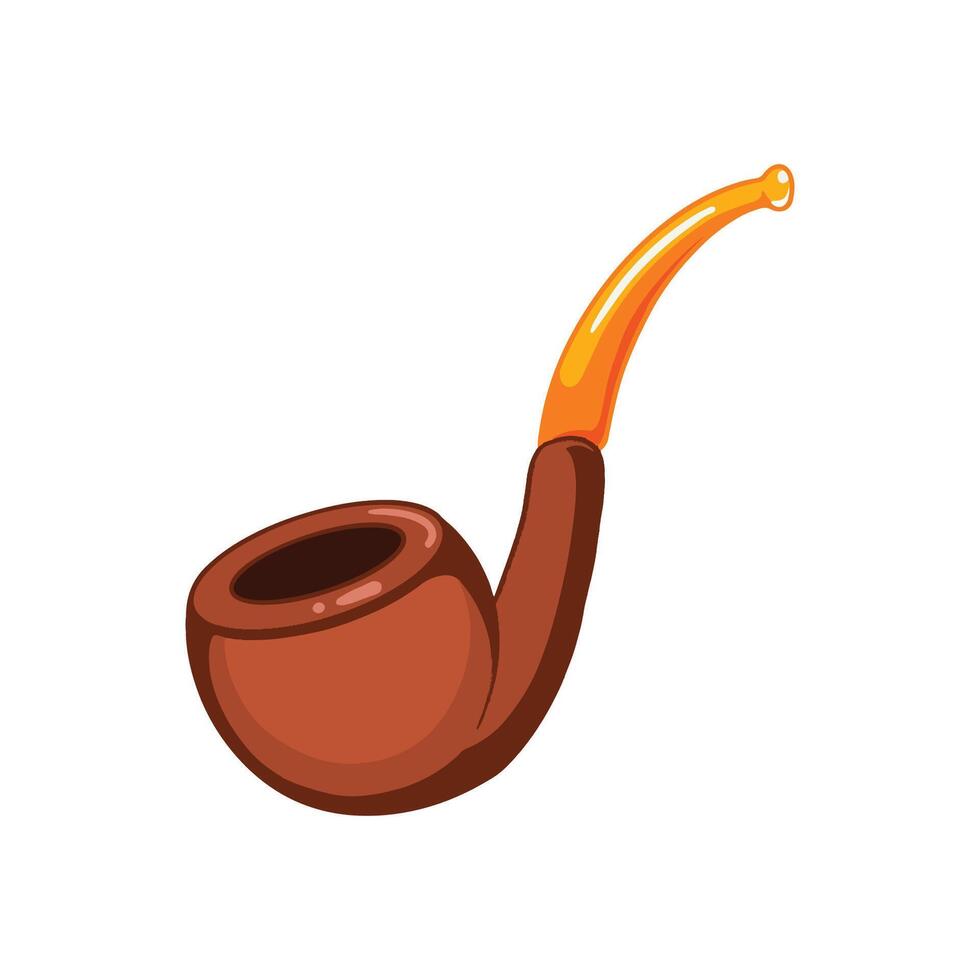 smoking pipe vector illustration
