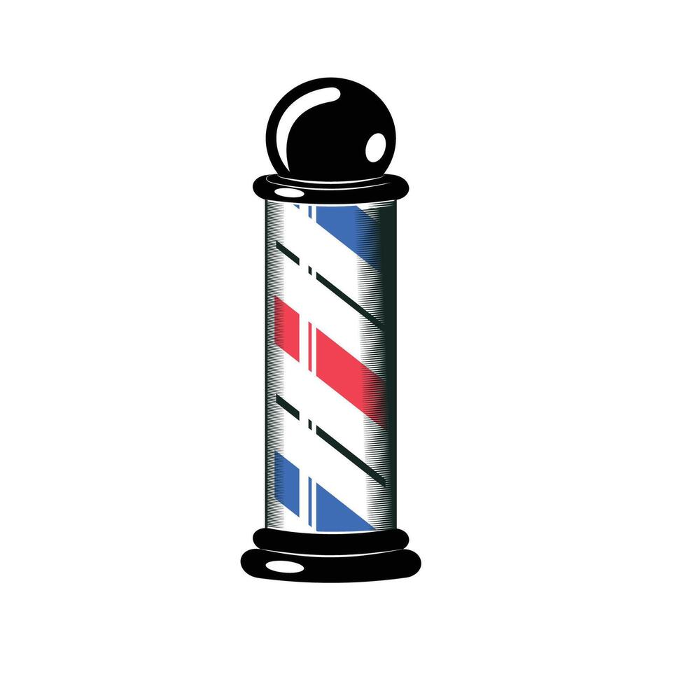 Vector barber shop pole illustration