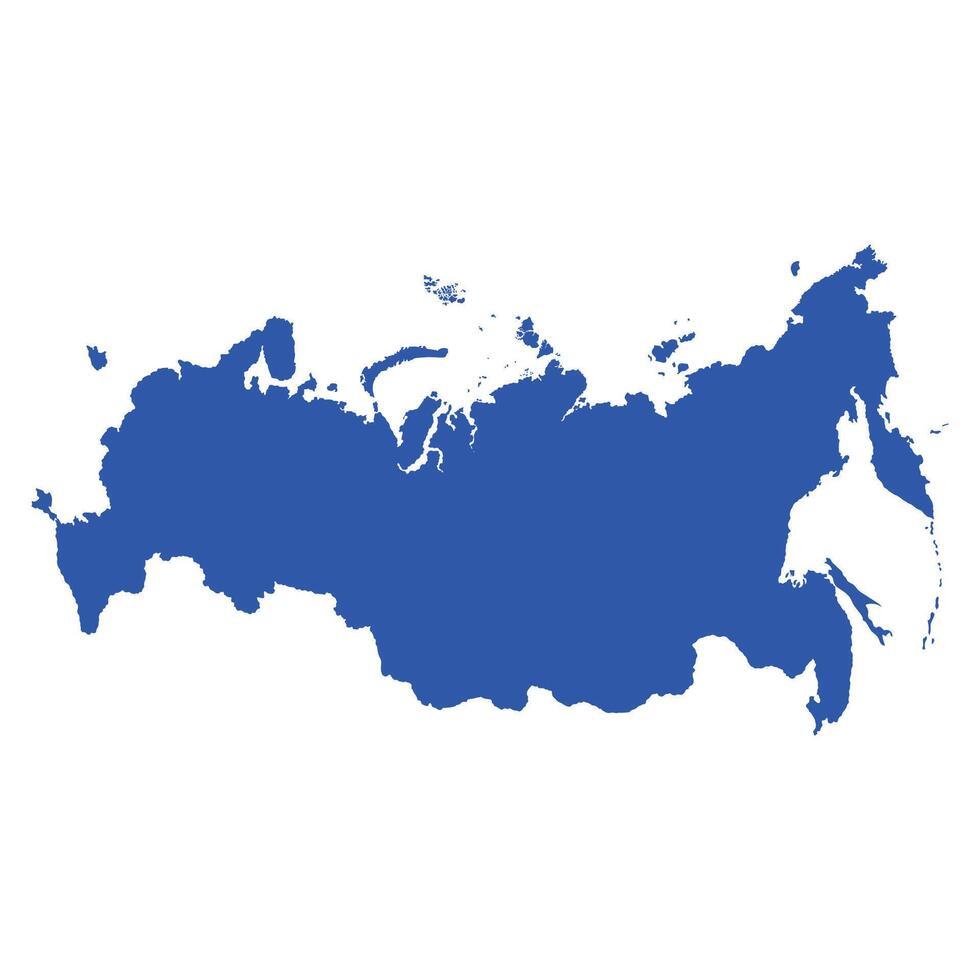 Rusia mapa plano vector icono