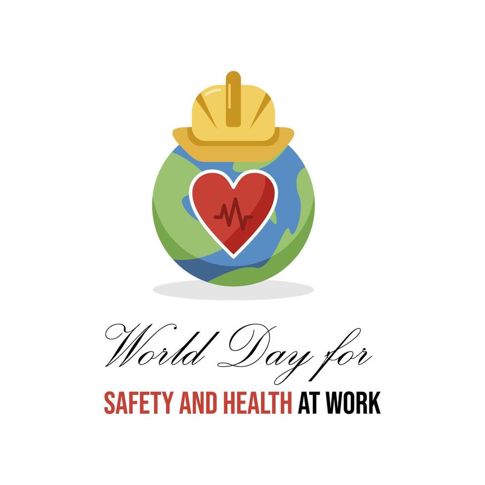 World Day for Safety and Health day vector