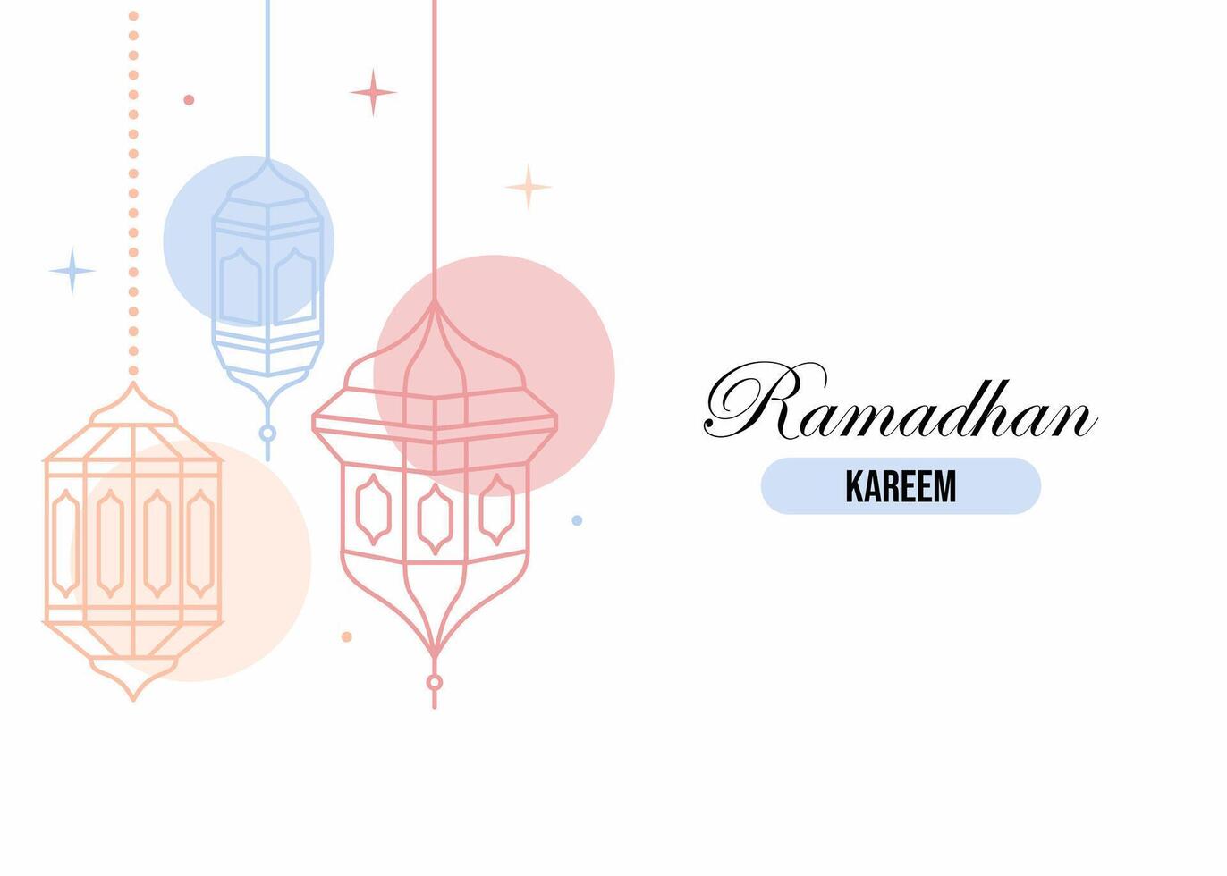 Happy ramadhan poster vector