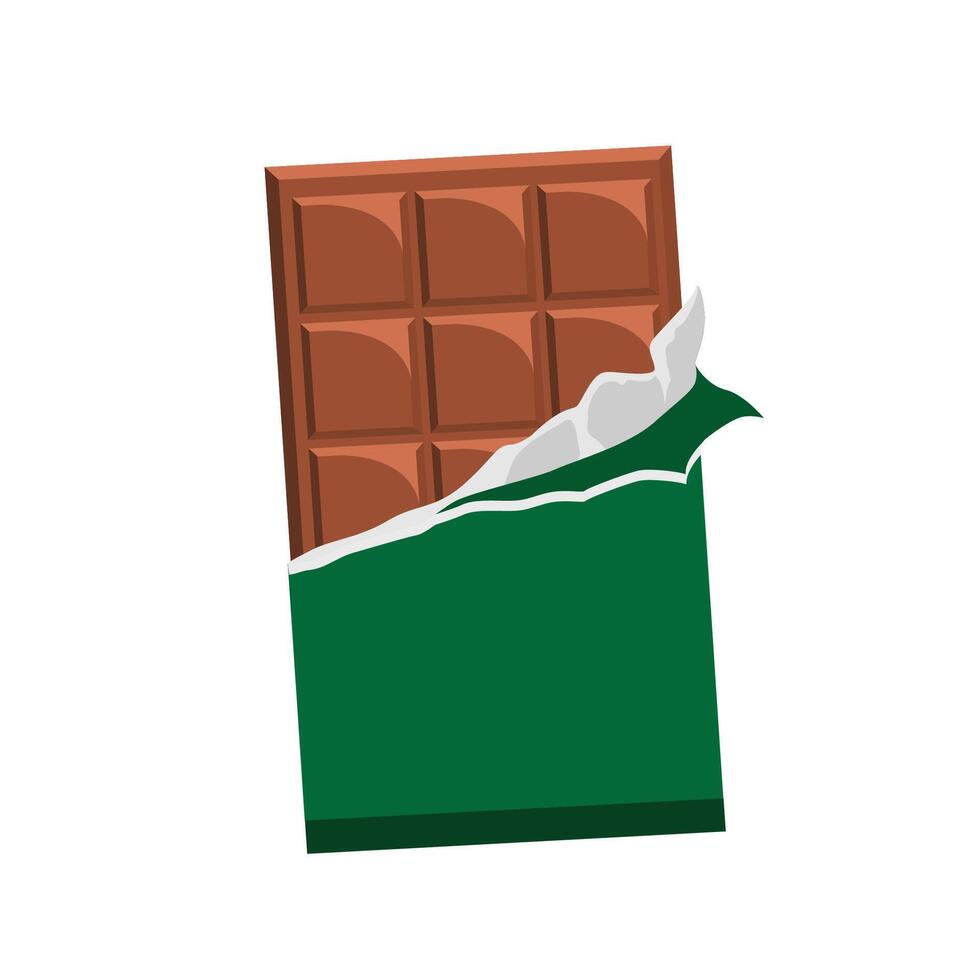 chocolate bar con chocolate ilustración vector