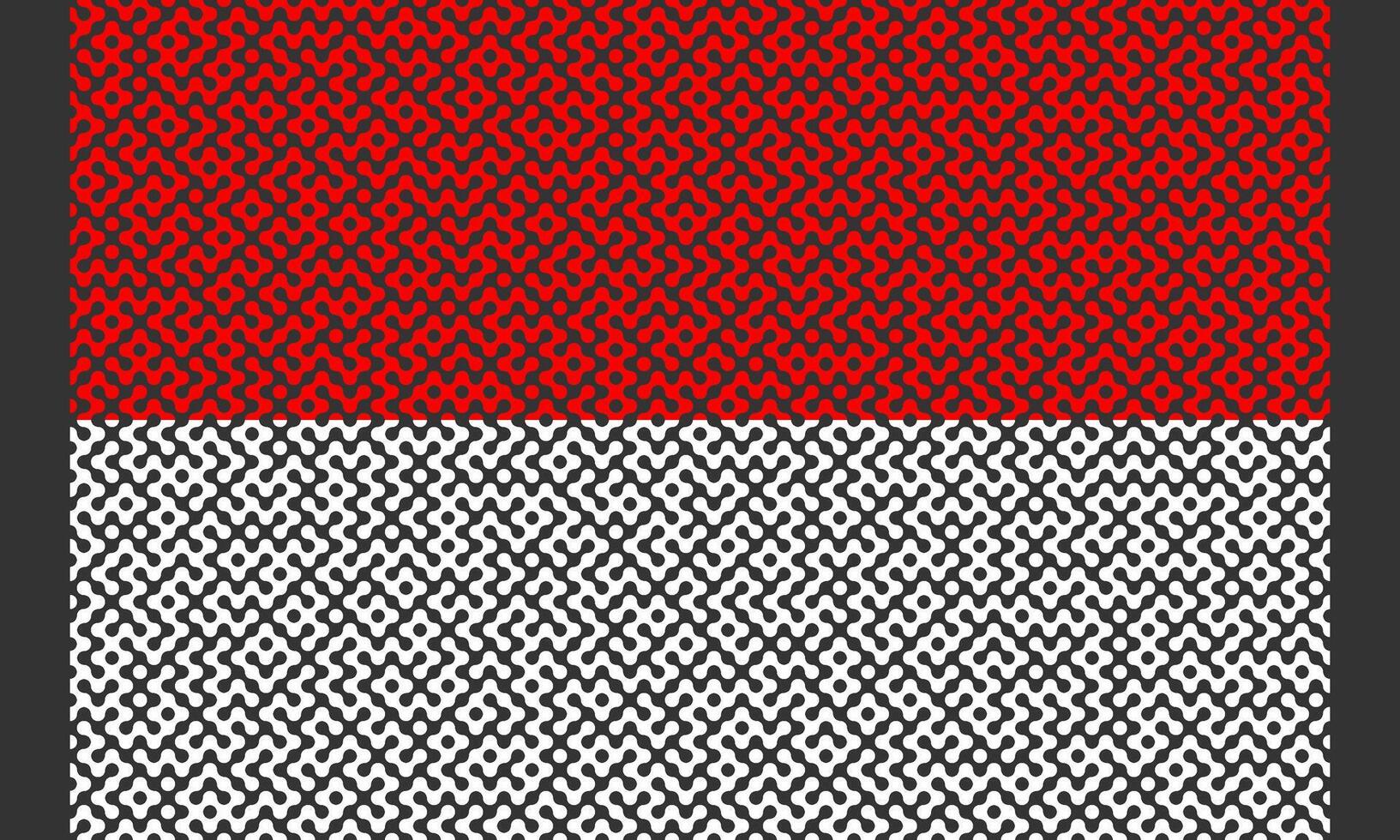 Red and White Indonesian flag maze pattern on black background vector