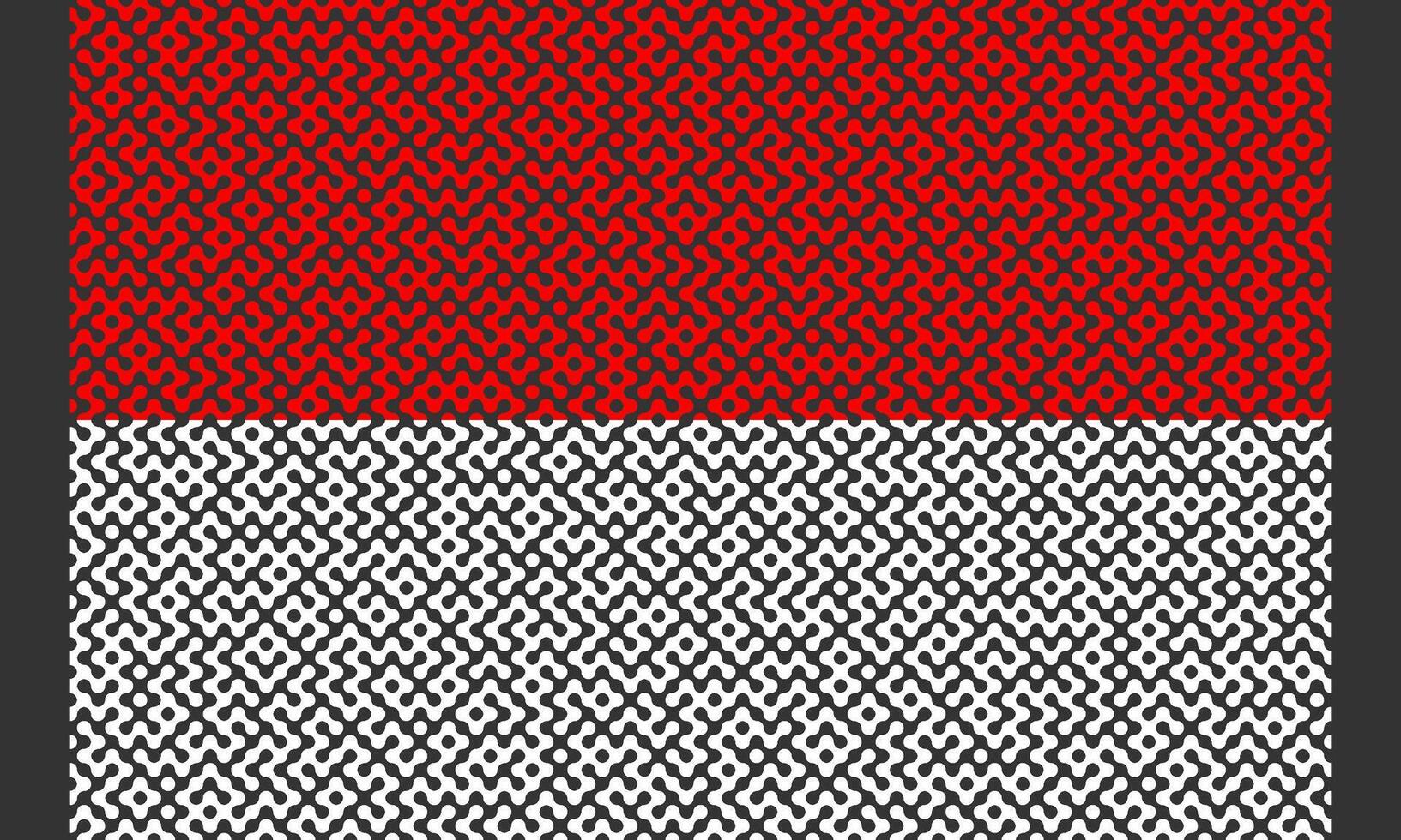 Red and White Indonesian flag maze pattern on black background vector