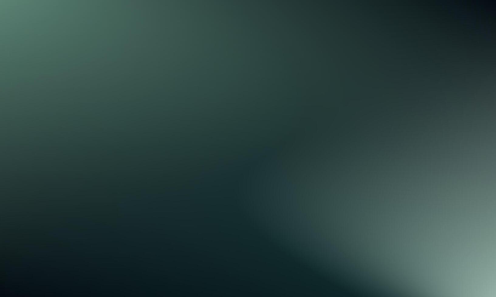 Dark green color gradient grainy background vector