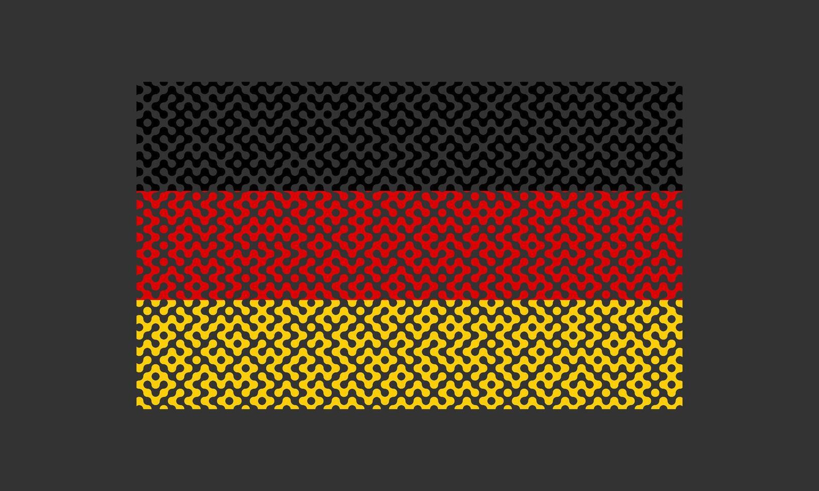 Maze pattern Germany flag on the black background for backdrop decoration vector