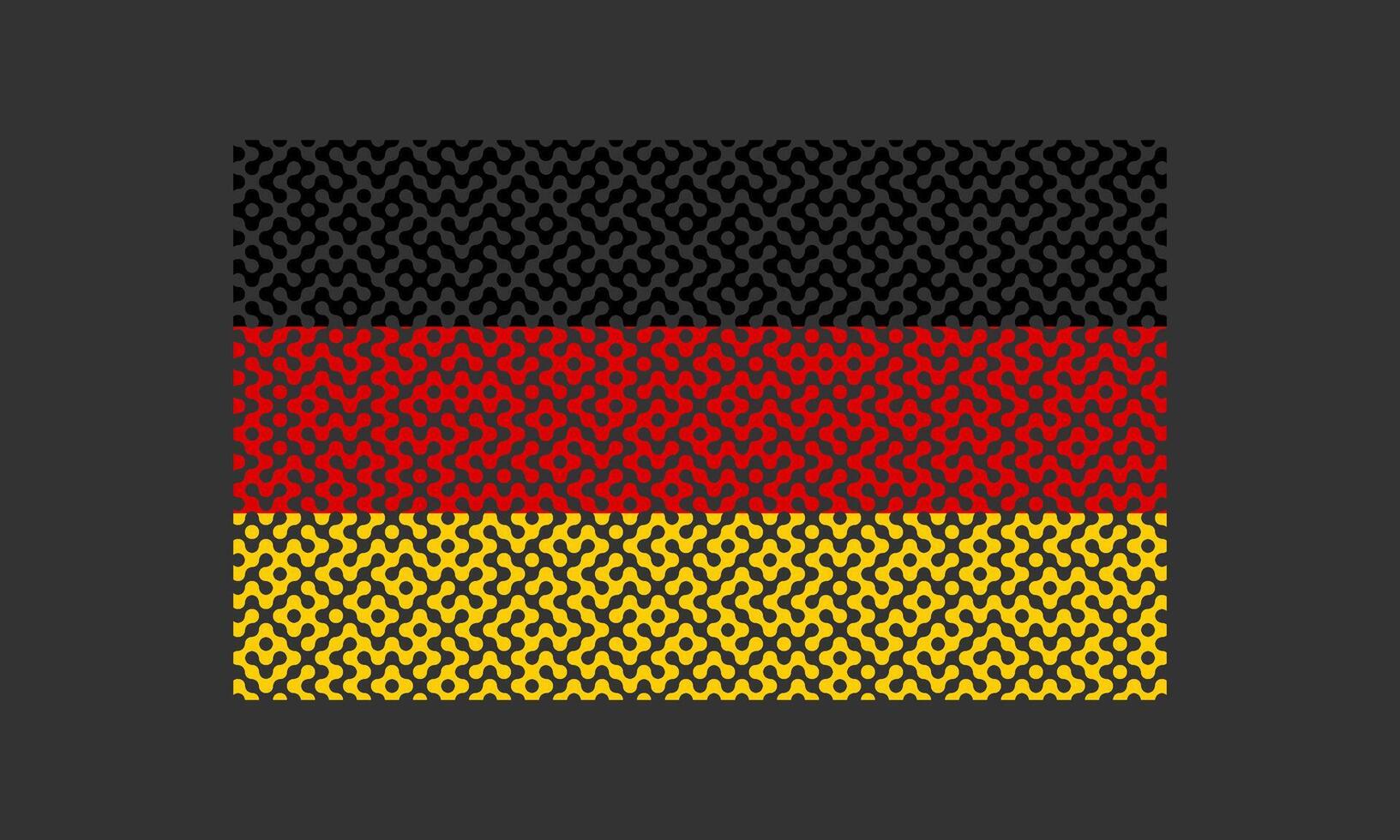 laberinto modelo Alemania bandera en el negro antecedentes para fondo decoración vector