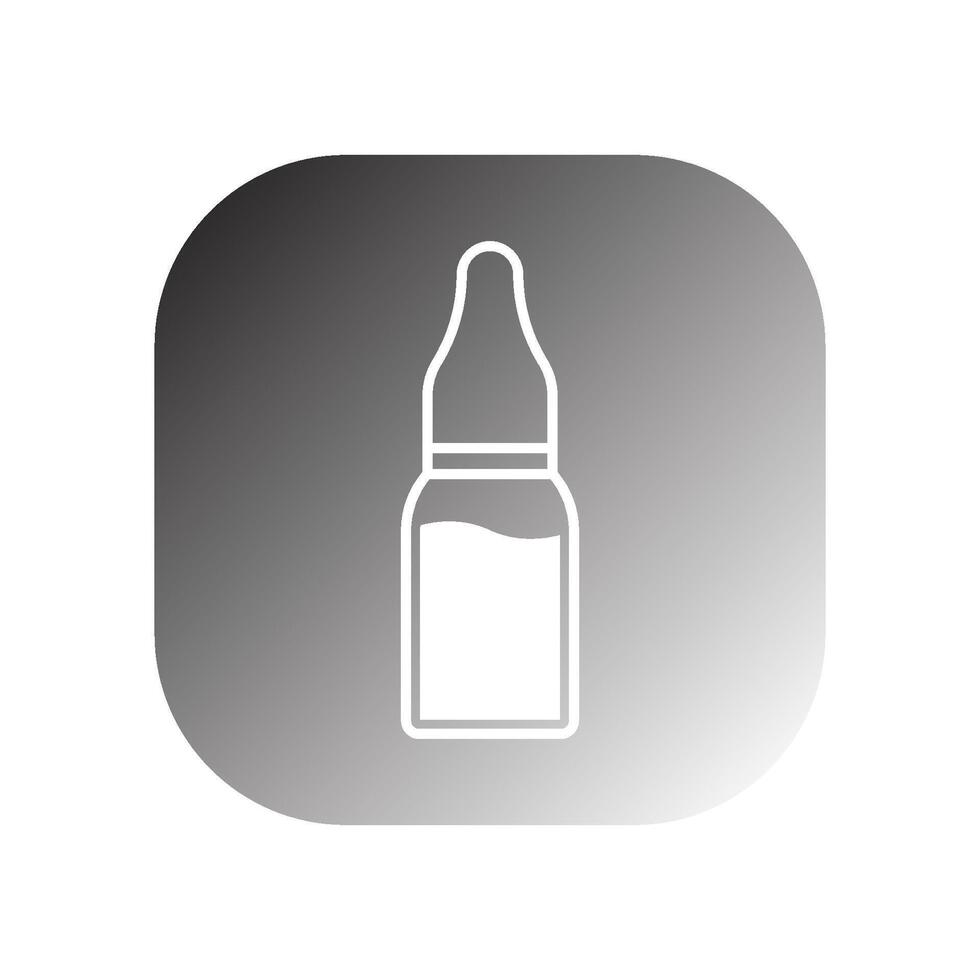 injection vial icon vector