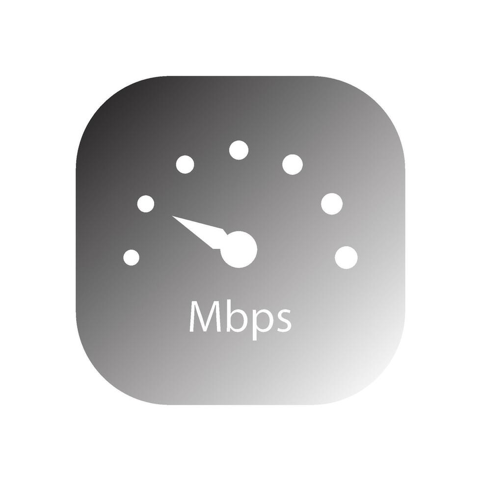 mbps velocímetro icono vector