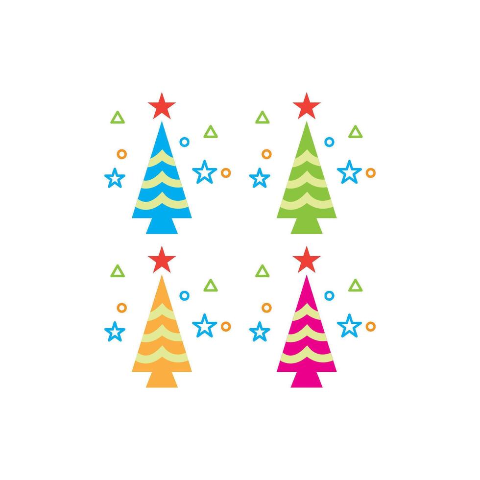 ilustración de vector de árbol de navidad