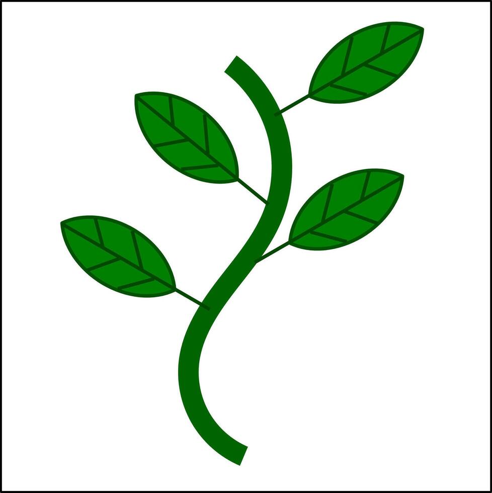 leaf flat vector