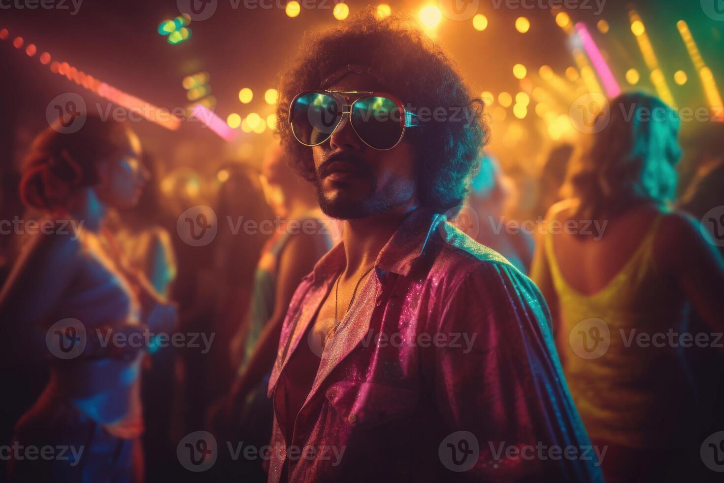 AI generated Classical disco stile. Generate AI photo