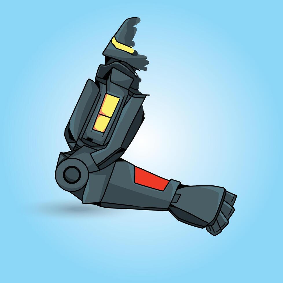 Vector robot hand 3d vector illustration technology