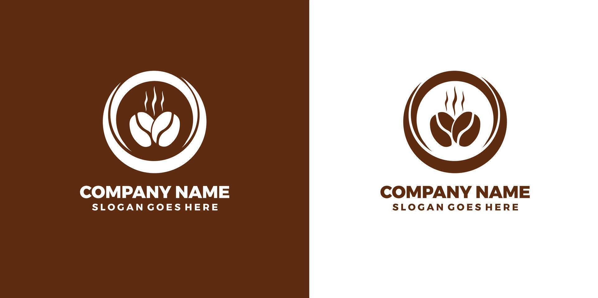 coffee logo design for coffee shop icon with creative concept premium vector Pro Vector