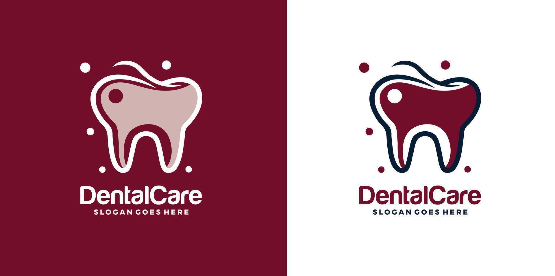 dental cuidado logo diseño vector ilustración. dental logo. ortodoncia logo Pro vector