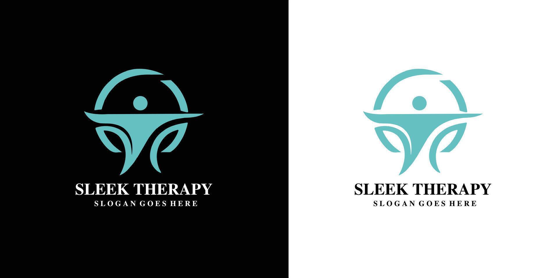 pulcro terapia logo diseño gratis vector y gratis svg