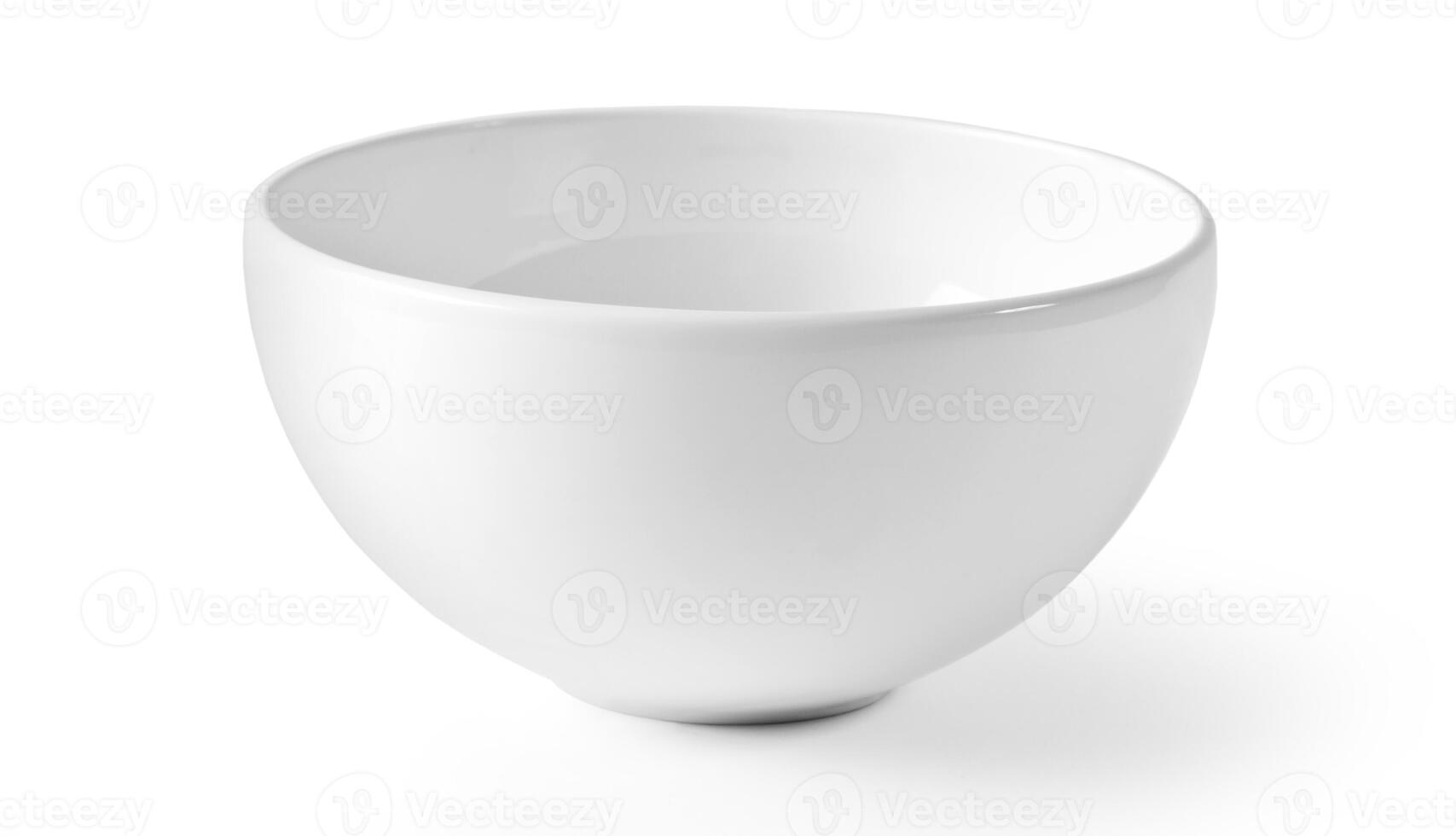 White empty bowl isolated photo