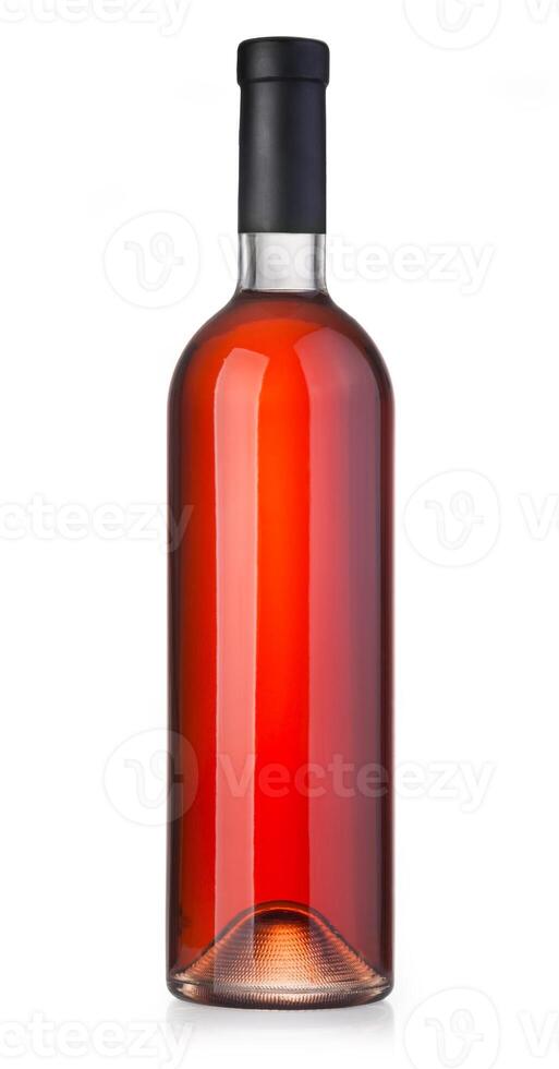 rose wine bottle photo