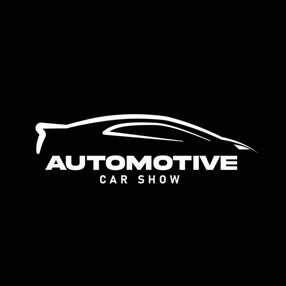 automotive car show logo template vector