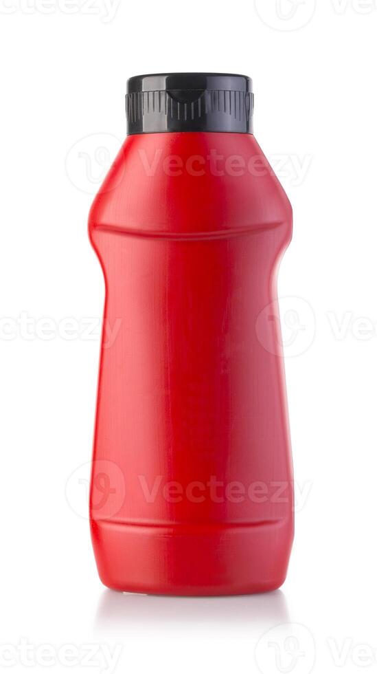 red ketchup bottle photo