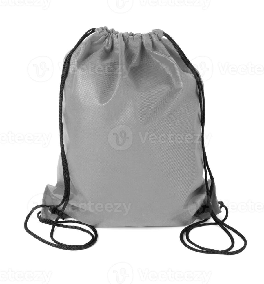 drawstring pack isolated photo