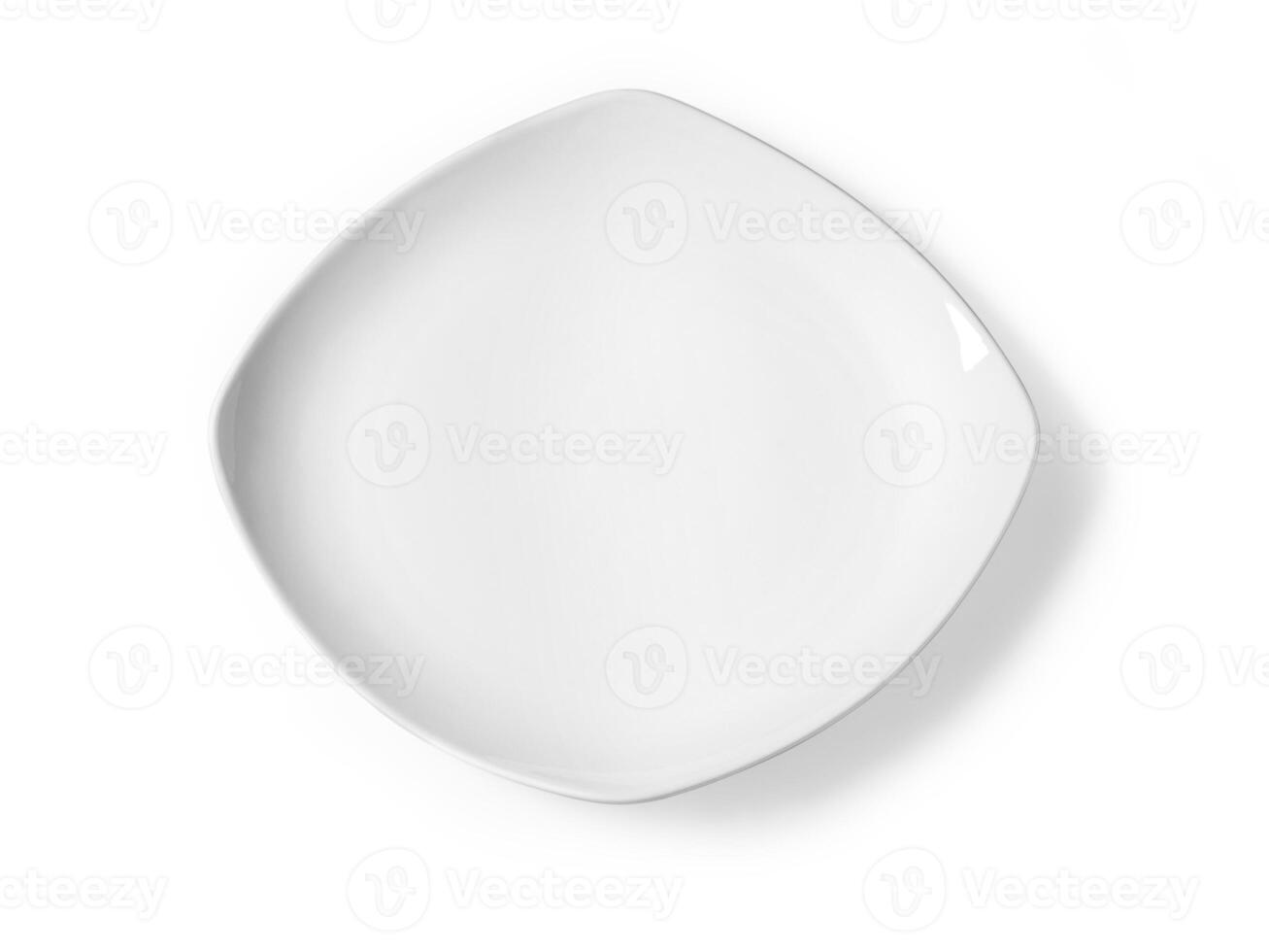 white plate isolated photo