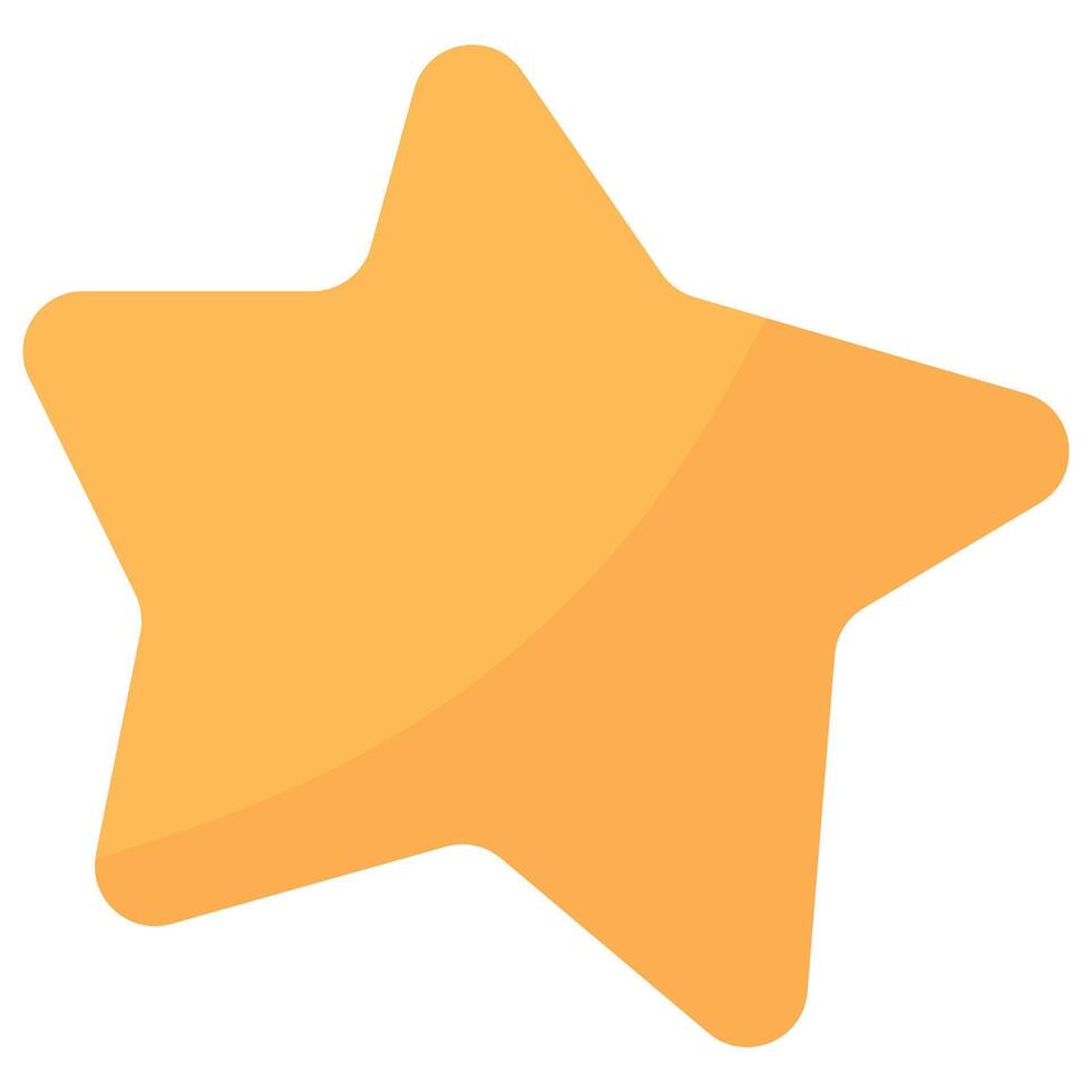 Hand-Drawn Star Element. Vector Icon