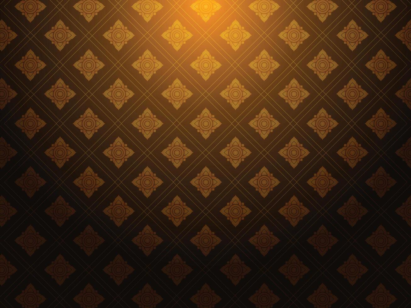 thai pattern golden asia culture design element for decorate border frame card vector