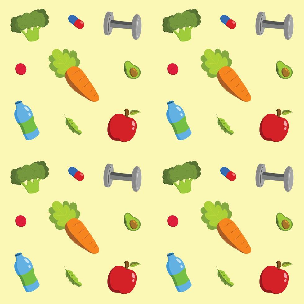 vegetal cosecha sin costura modelo un vibrante y sano mezcla de Tomates, zanahorias, y más, hermosamente arreglado en esta vector ilustración Perfecto para comida entusiastas